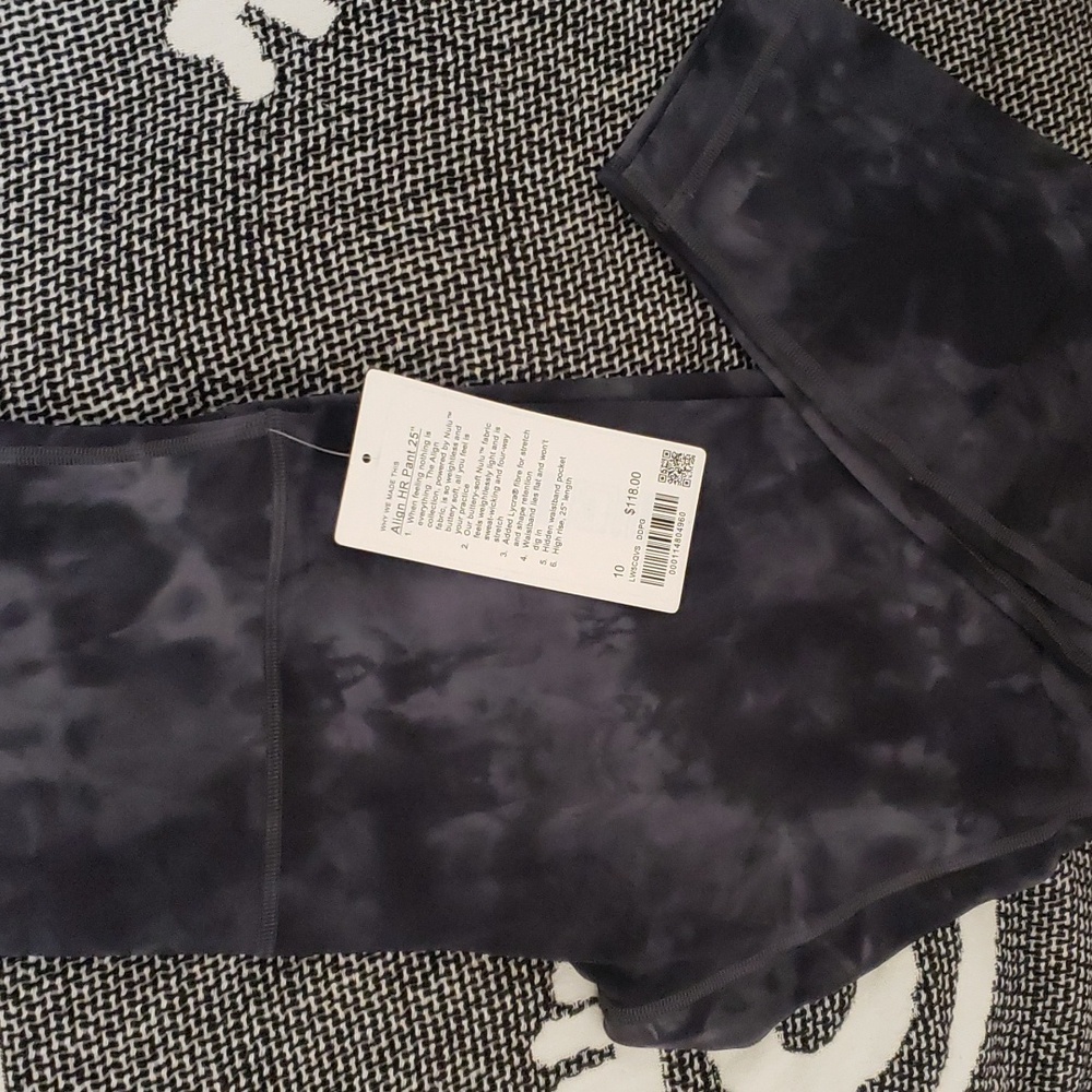 Lulu Align HR Pant 25" & Hooded Define Jacket - Nulu Diamond Dye Graphite Grey - Picture 2 of 10
